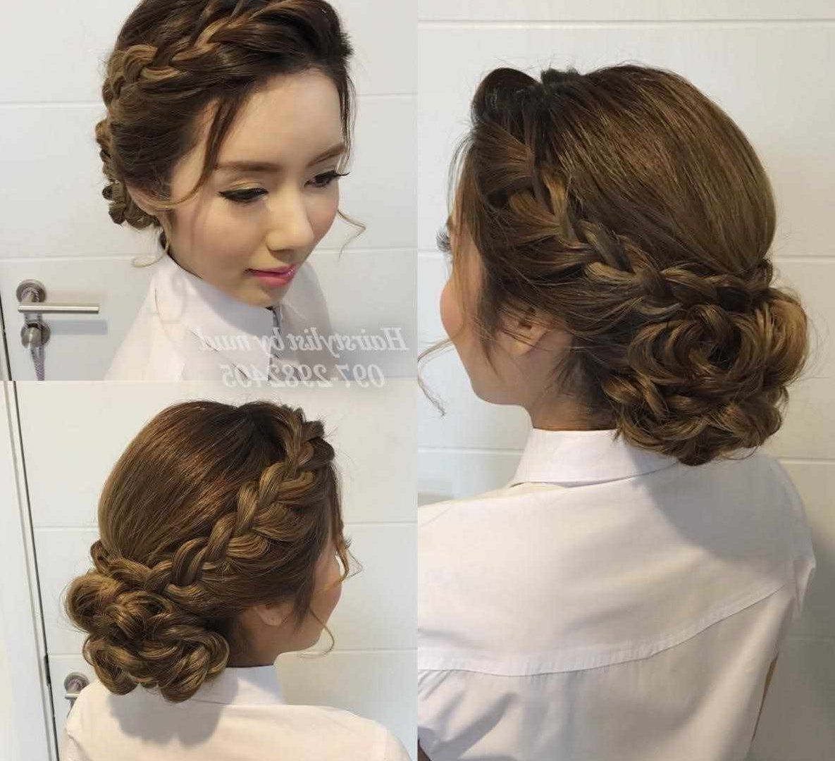 Widely Used Wedding Hairstyles For Mid Length Hair With Fringe Throughout Ideas Stunningdding Hairstyles For Medium Length Hair Half Up Easy (View 8 of 15)