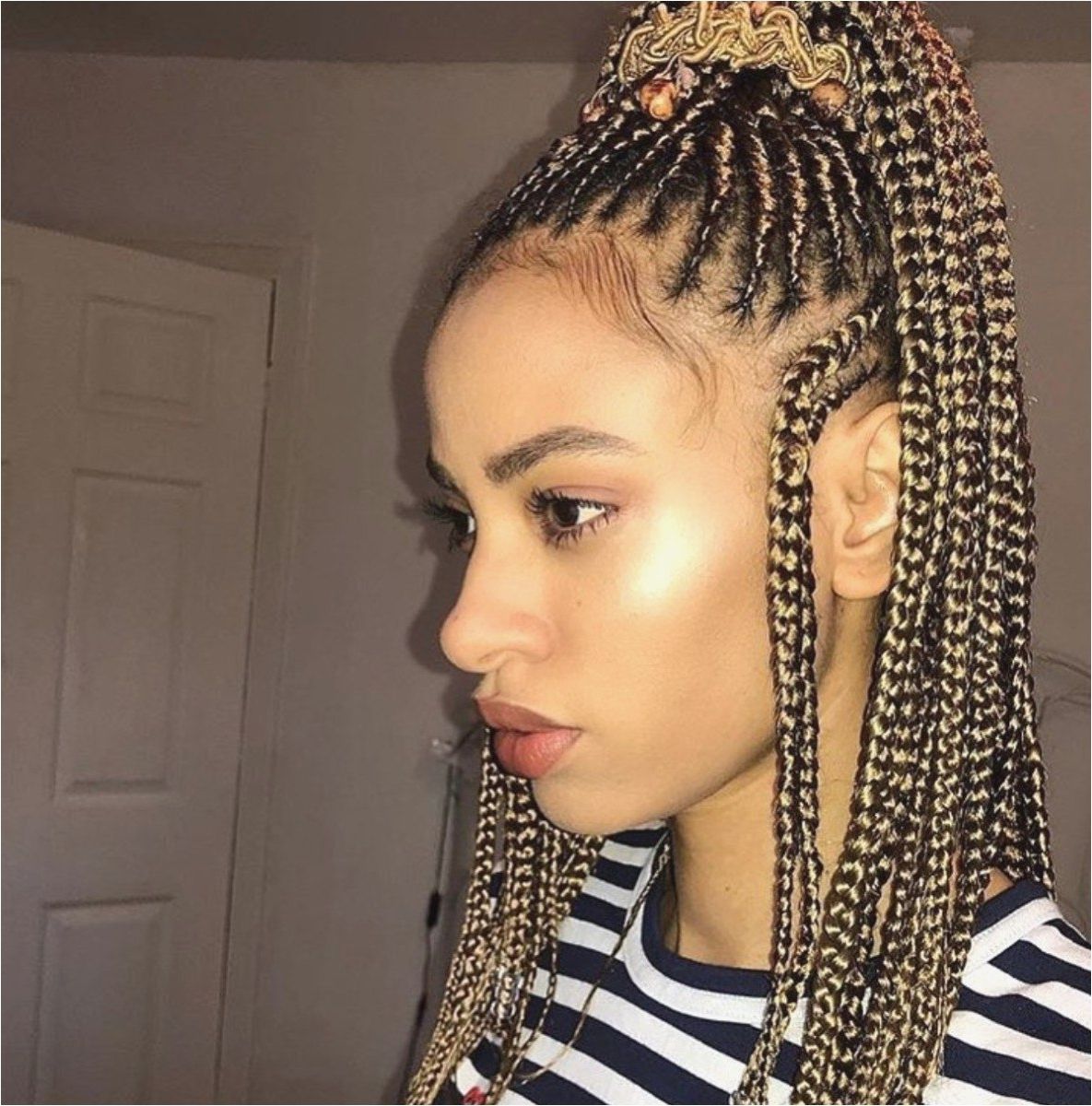 2017 Cornrows Braided Hairstyles Intended For 30 Popular Cornrows Braids Hairstyles Pictures Simple Elegant (View 10 of 15)