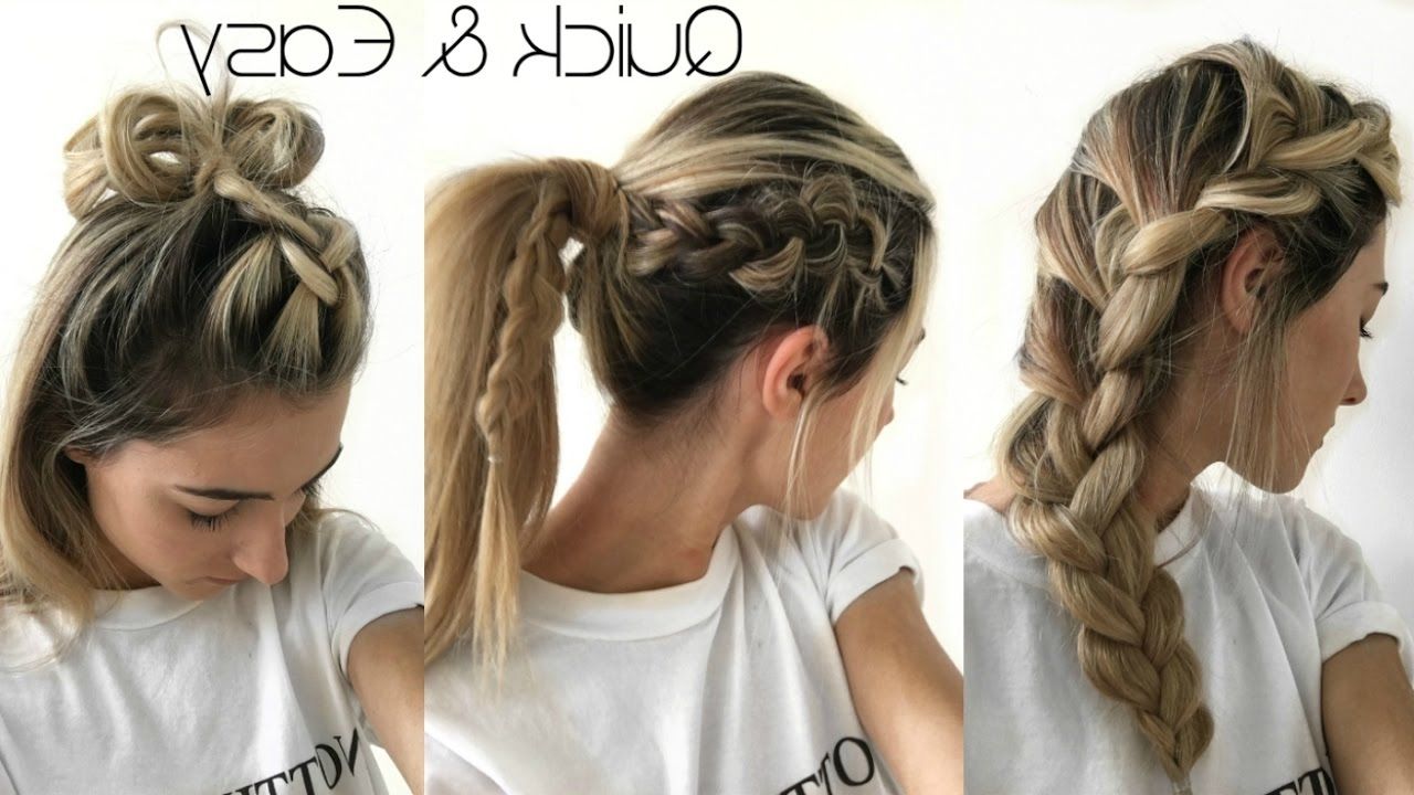 2018 Boho Braided Hairstyles Intended For 3 Easy Boho Braid Hairstyles – Youtube (View 3 of 15)