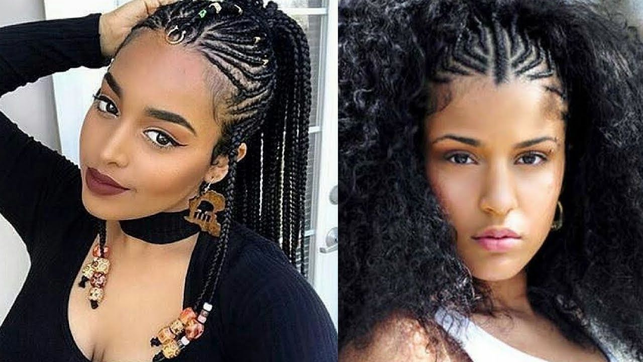 2018 Braided Hairstyle Ideas For Black Women – Youtube Throughout Best And Newest African Braided Hairstyles (View 2 of 15)