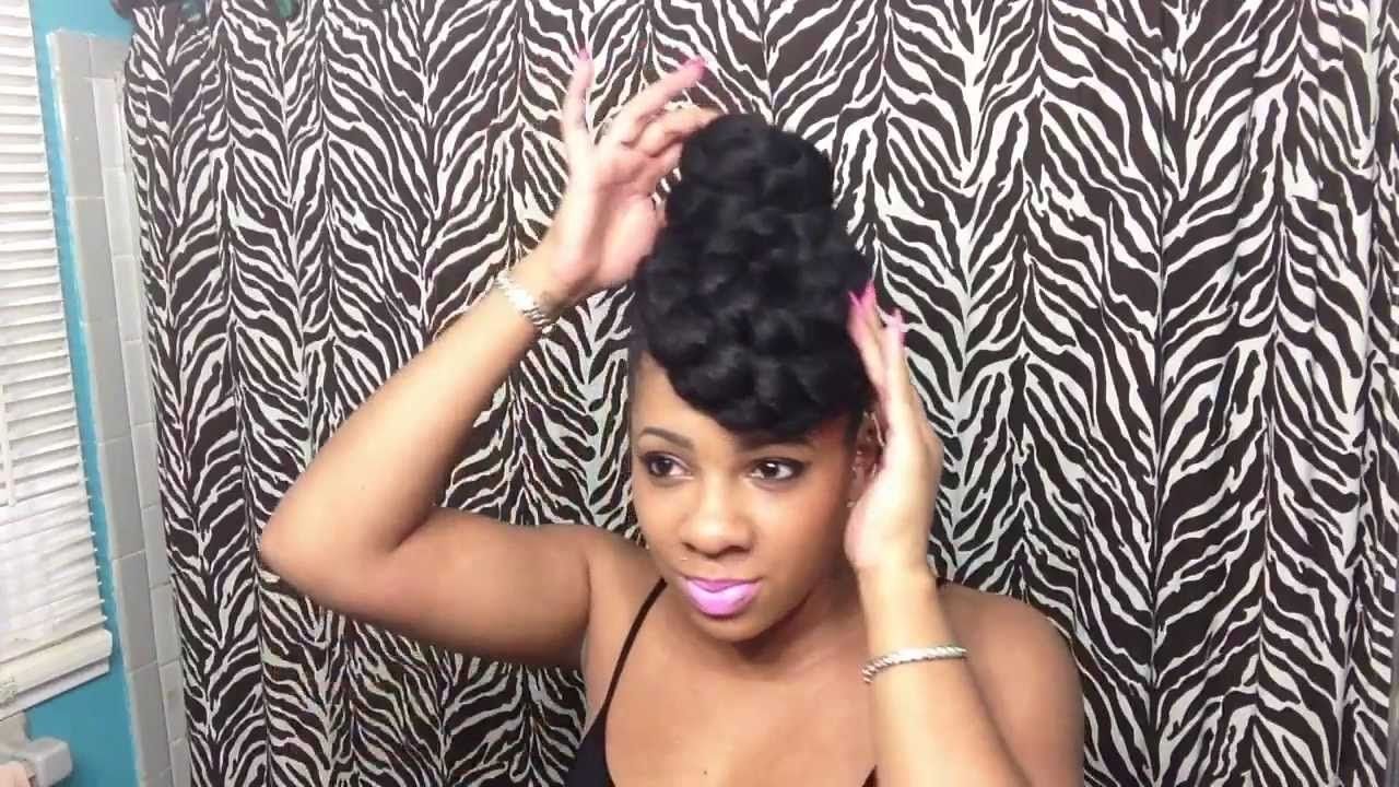 3 Quick Updos Using Braiding Hair – Youtube Throughout Most Recent Pinned Up Braided Hairstyles (View 10 of 15)