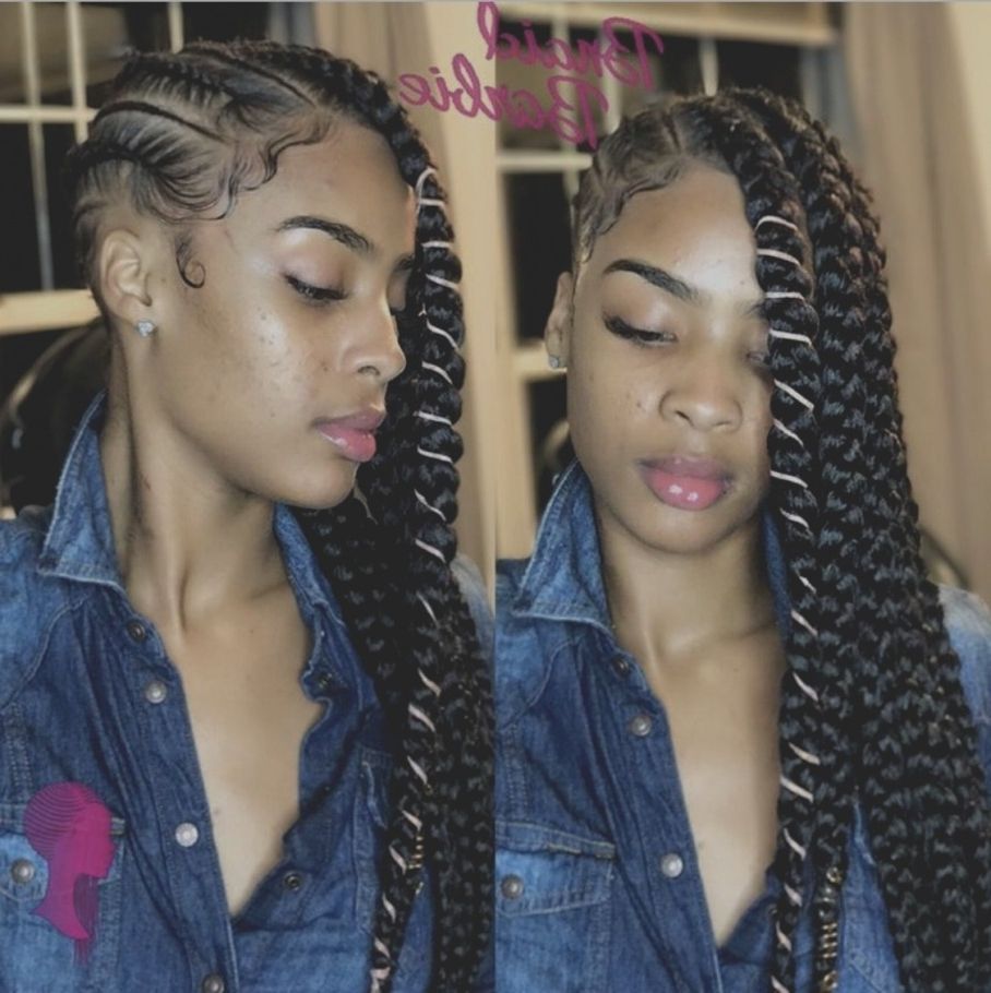 34 Best Braids With Weave Hairstyles Pinjanelle Bourda On Regarding Best And Newest Braided Extension Hairstyles (View 10 of 15)