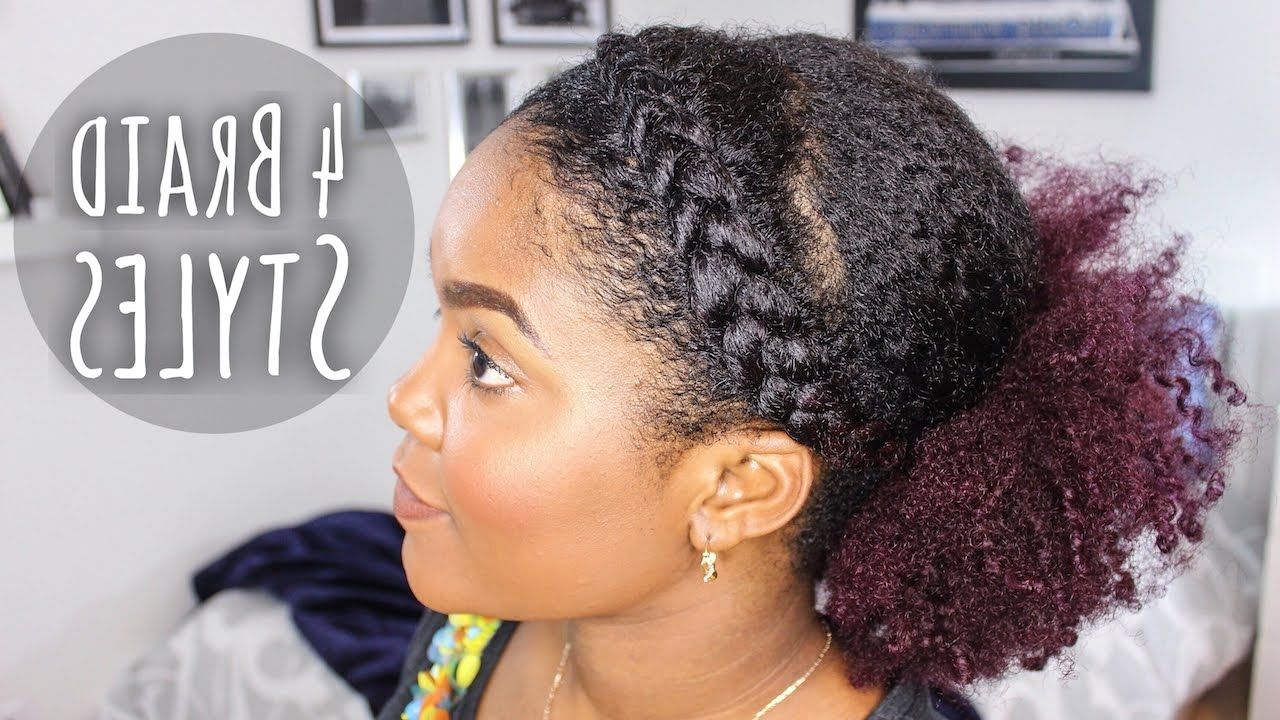 4 Easy Braid Styles – Youtube Within Trendy Braided Hairstyles For Natural Hair (View 1 of 15)
