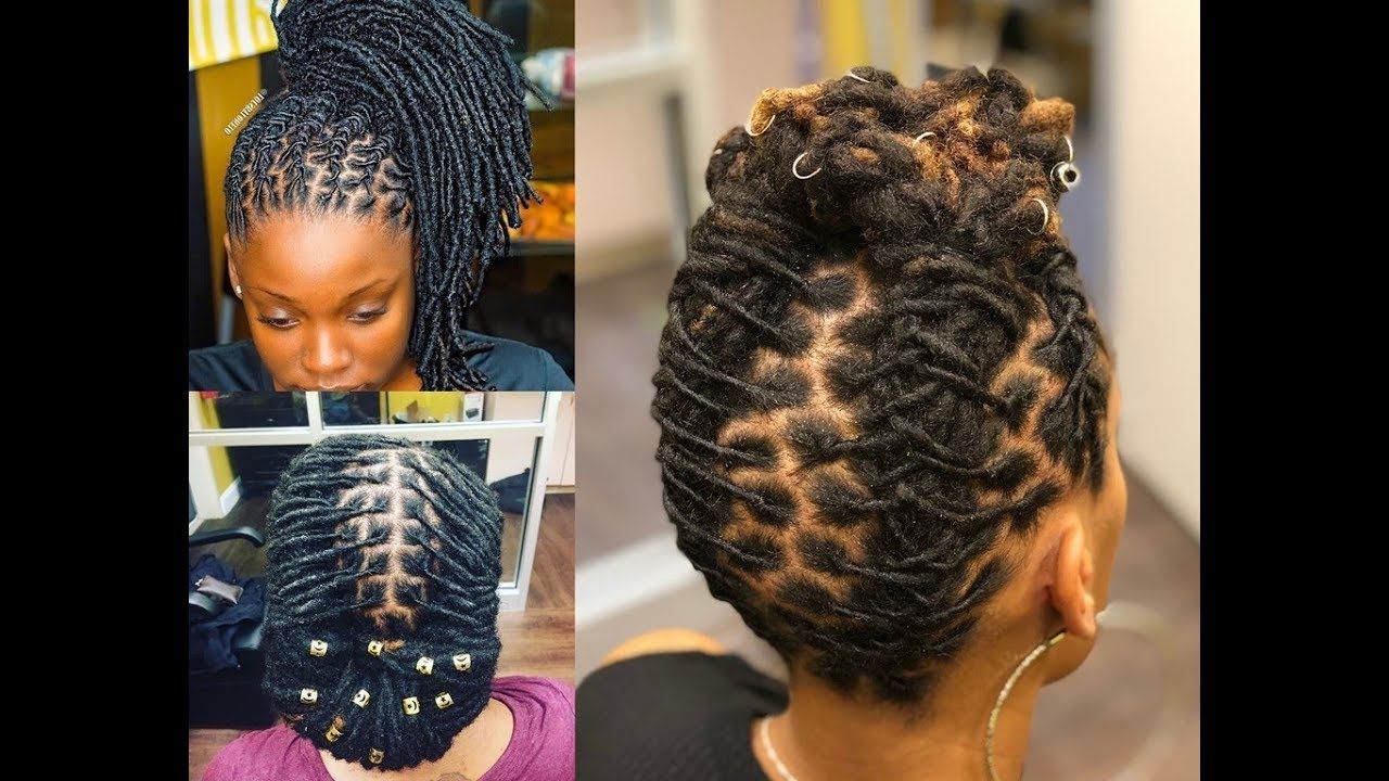 African Locs Styles : 2018 Hairstyles For Short, Medium And Long Within Favorite Braided Dreads Hairstyles For Women (View 10 of 15)