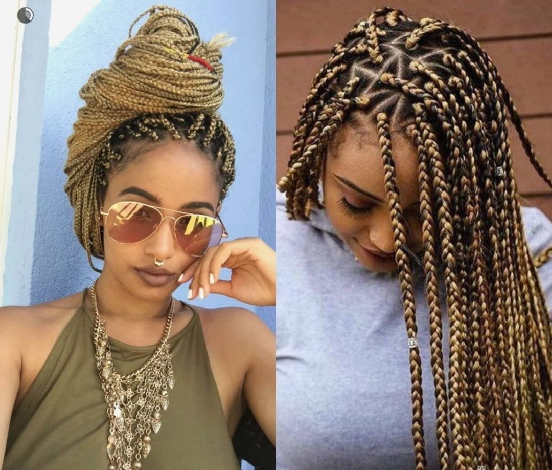 Awesome Hairstyles With Weave Braids Contemporary – Styles & Ideas Regarding Preferred Braided Hairstyles In Weave (View 5 of 15)