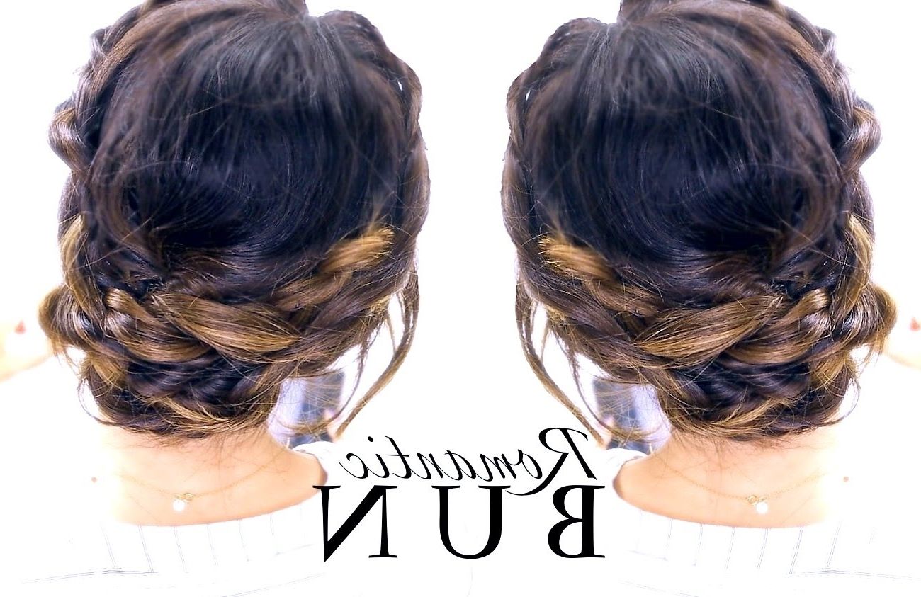 Best And Newest Braided Hairstyles With Buns Intended For ☆ Romantic Braid Bun Hairstyle (View 5 of 15)