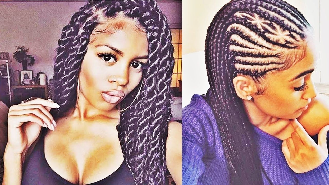 Best And Newest Straight Back Braided Hairstyles Intended For Goddess Braids Hairstyles For Black Women 2017 – Youtube (View 6 of 15)