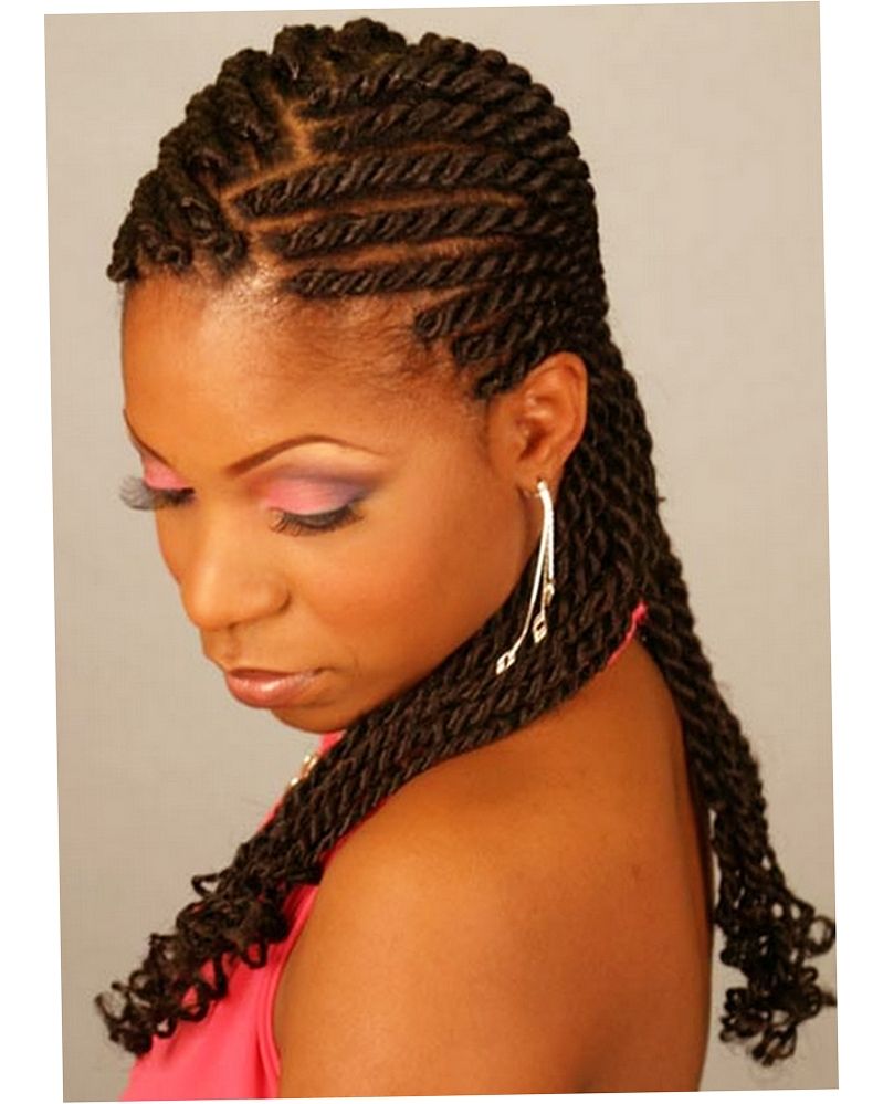 Black Girl Braid Braided Braiding Hairstyles Ellecrafts Easy Of Inside Trendy Twist Braided Hairstyles (View 7 of 15)