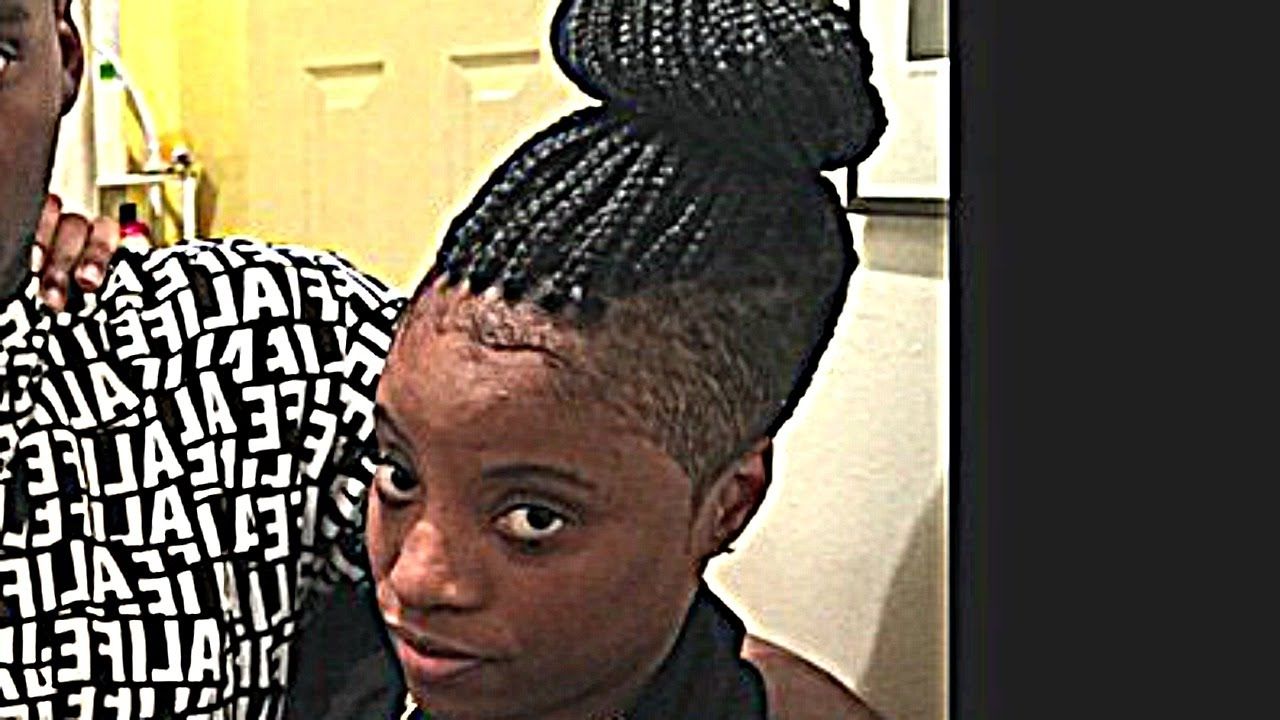 Box Braids With Shaved Sides – Youtube With Most Recent Braided Hairstyles With Shaved Sides (View 10 of 15)