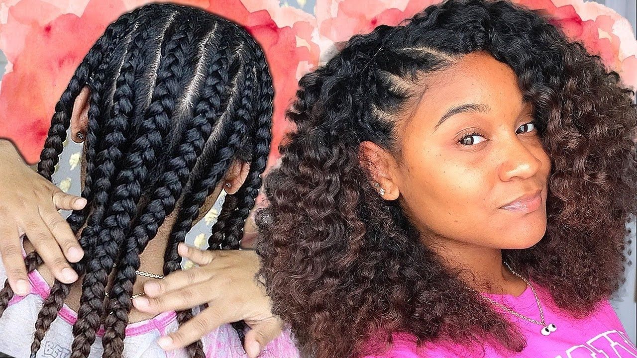 Braid Out On Natural Curly Hair – Youtube With Regard To 2018 Braided Hairstyles For Naturally Curly Hair (View 3 of 15)