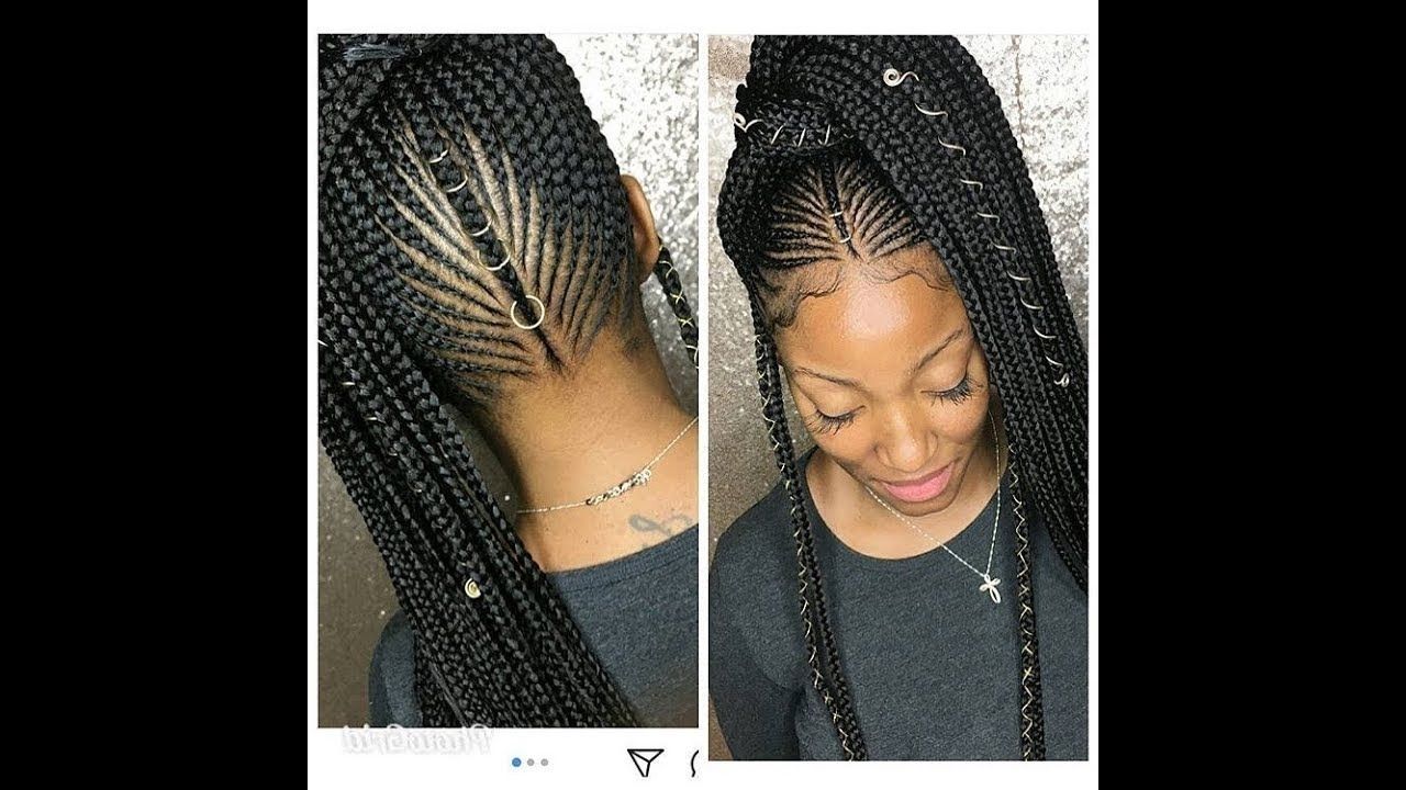 Braided Hairstyles 2018 : Latest Weave Styles For Your Stylish New Intended For Fashionable Braided Hairstyles With Weave (View 5 of 15)