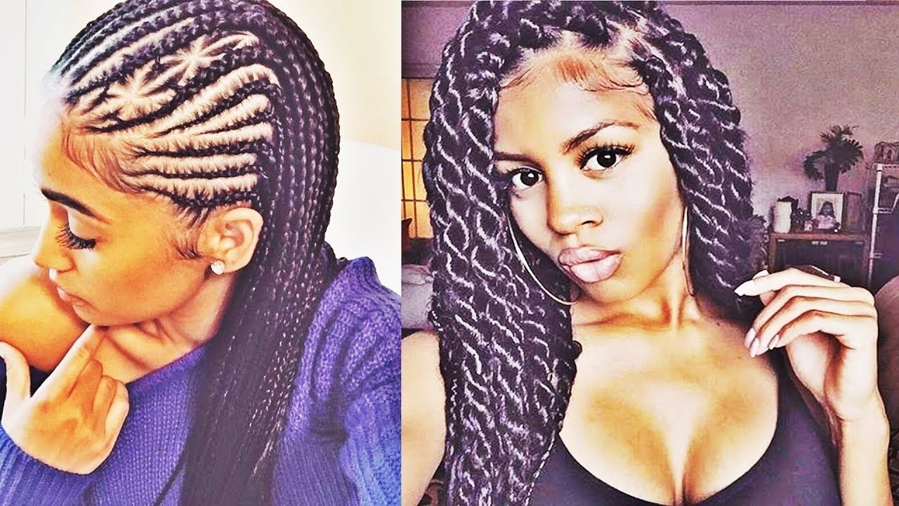 Braiding Hairstyle Straight Back African Straight Back Style 2017 Inside Well Known Straight Back Braided Hairstyles (View 8 of 15)