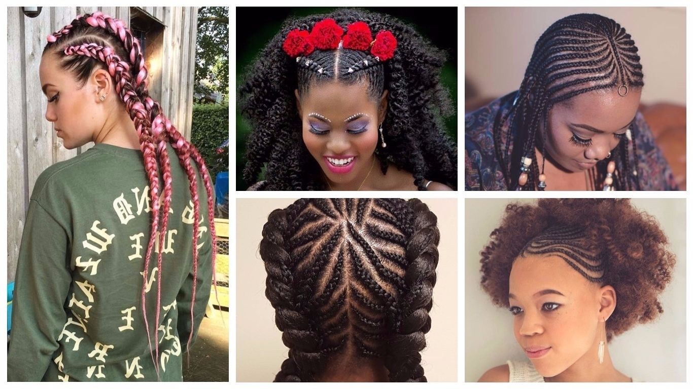 Chic Cornrow Braids Hairstyles 2019 For Well Known Cornrows Braided Hairstyles (View 14 of 15)