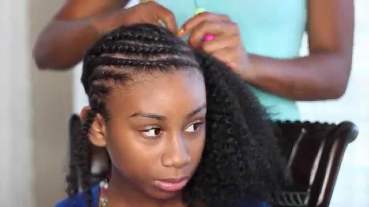 Crochet Braids; Little Girl Style For Popular Braided Hairstyles Without Weave (View 8 of 15)
