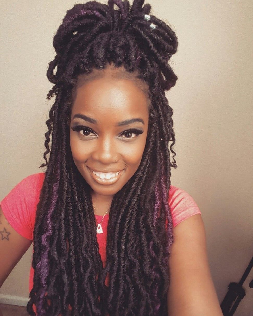 Faux Locs, Locs And Pertaining To Popular Braided Dreads Hairstyles For Women (View 11 of 15)