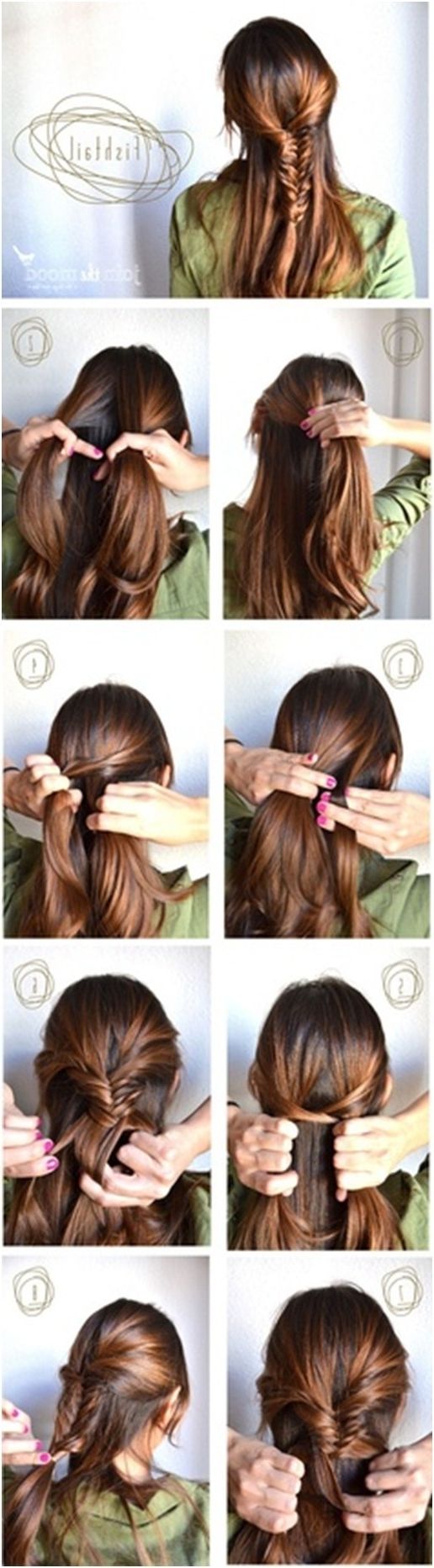 Fishtail Braided Hairstyles Tutorials: Trendy Hairstyles – Popular Pertaining To Recent Diy Braided Hairstyles (View 5 of 15)
