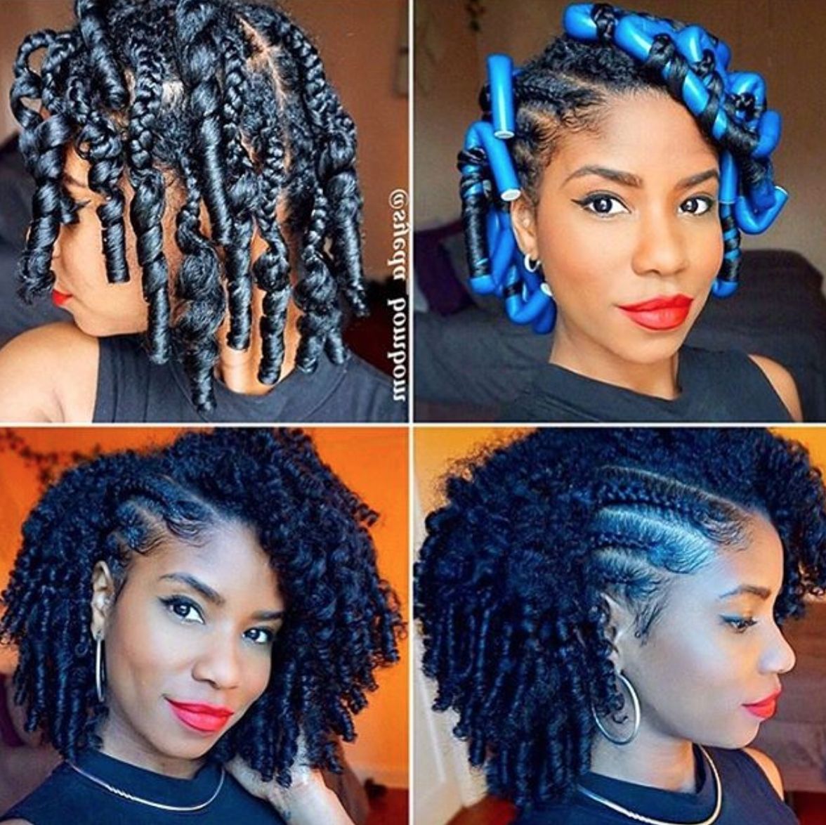 Flawless Braid And Curl @syeda Bombom – Https://blackhairinformation Intended For Most Current Braided Hairstyles On Relaxed Hair (View 12 of 15)