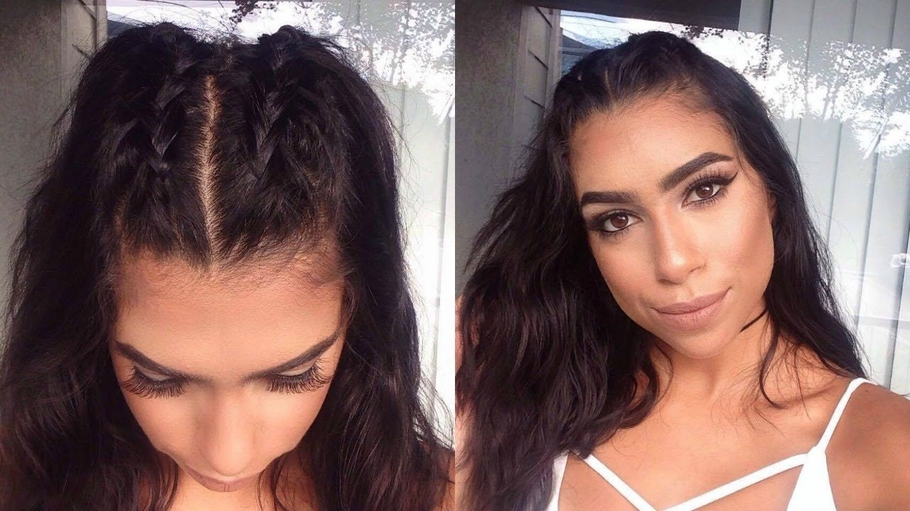How To : Half Up Half Down Dutch Braid – Youtube With Regard To Well Known Braided Hairstyles On Top Of Head (View 2 of 15)