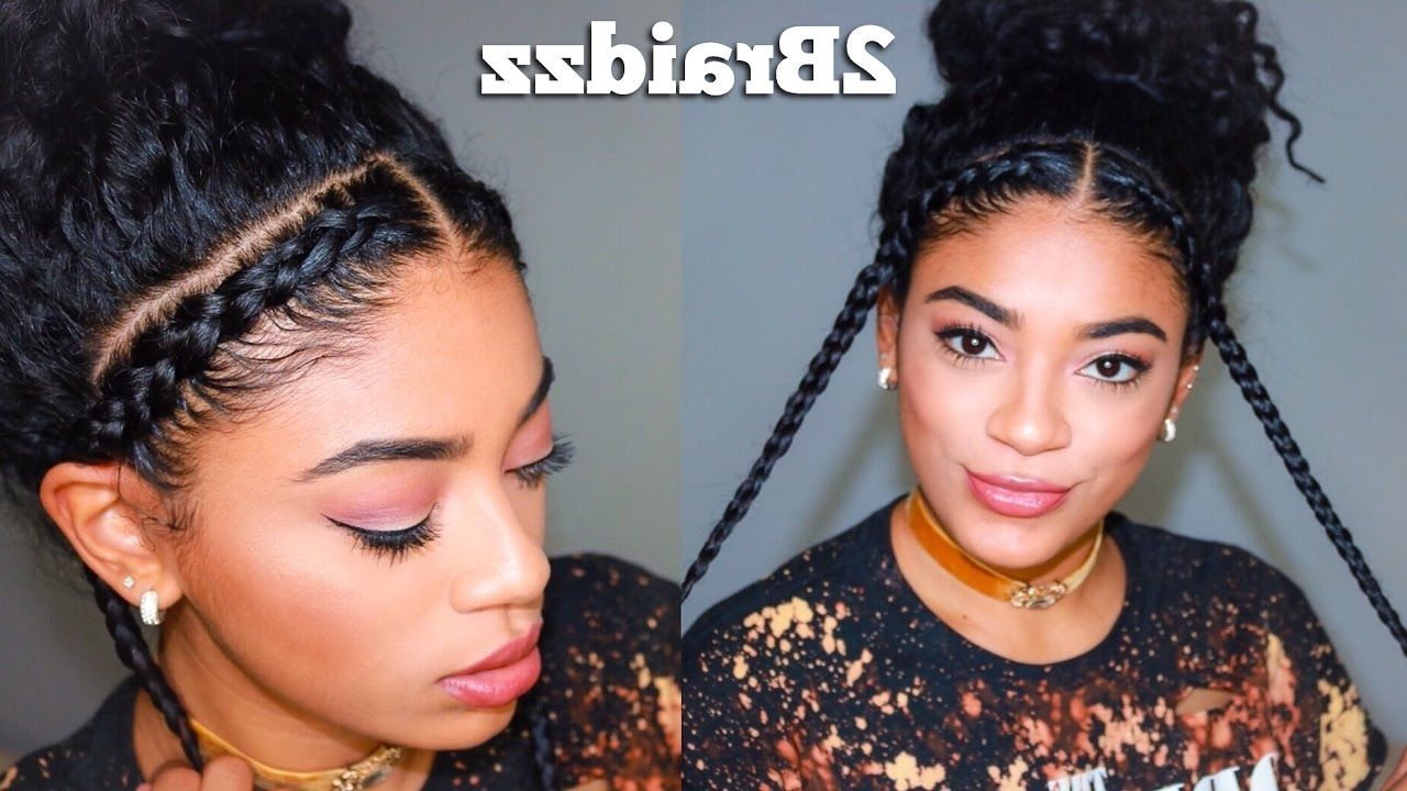 Jasmeannnn – Youtube Inside Most Popular Braided Hairstyles For Curly Hair (View 4 of 15)