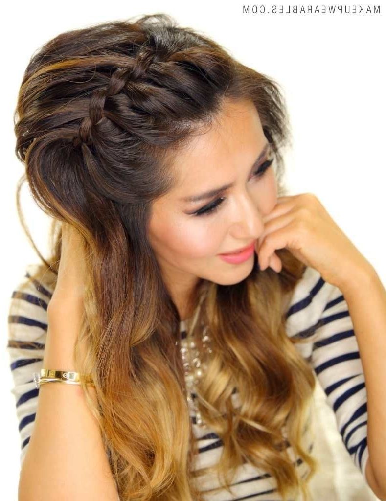 Love This For Summer, And My Hair Is Getting So Long! Easy Braided In Most Up To Date Headband Braided Hairstyles (View 3 of 15)
