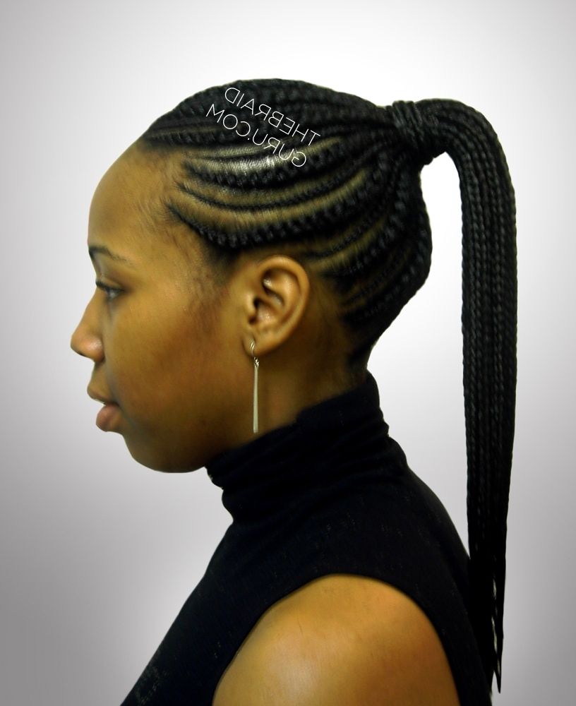 Most Current Braided Hairstyles Up In A Ponytail Pertaining To Braid Gallery – The Braid Guru (View 14 of 15)