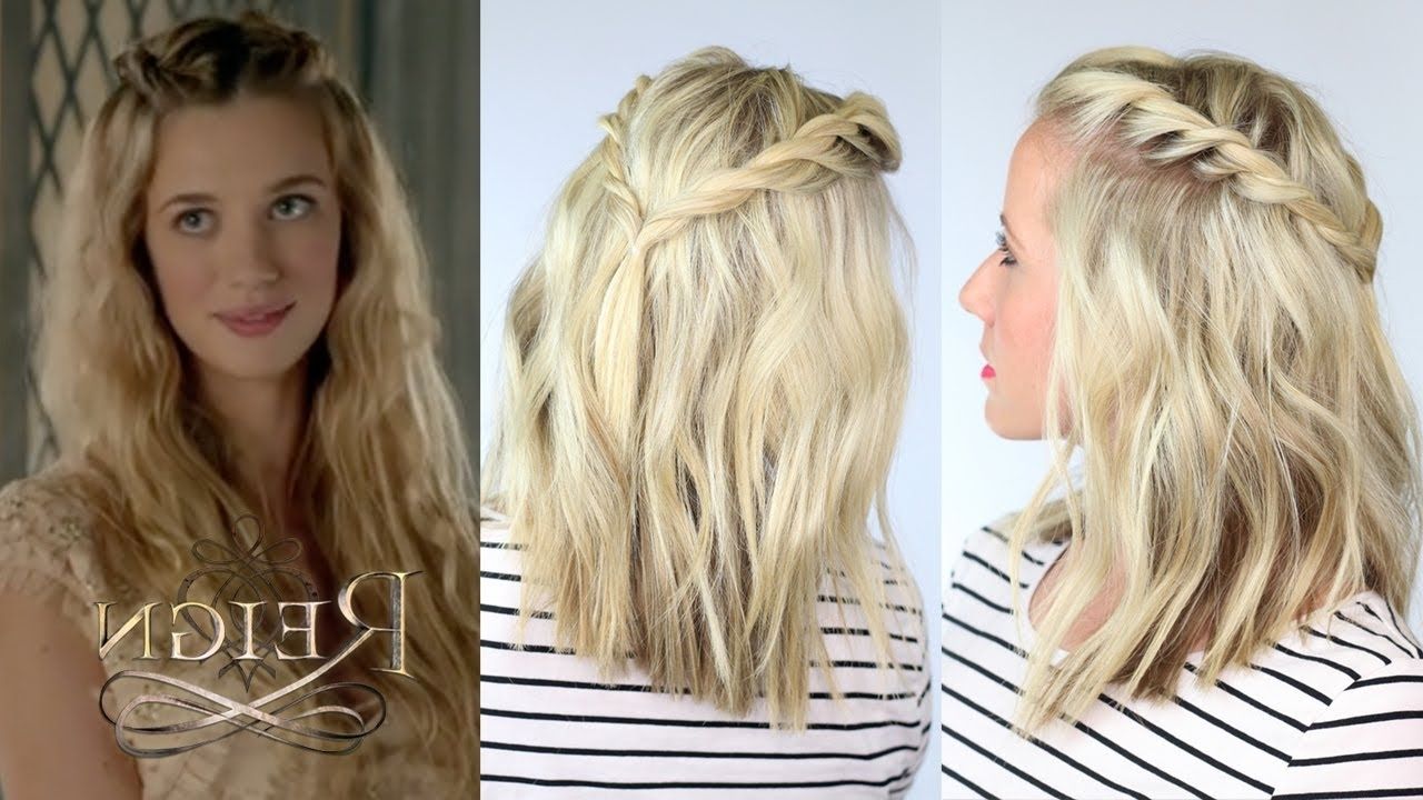 Most Current Reign Braided Hairstyles With Twisted Hairstyle Inspiredreign – Youtube (View 1 of 15)