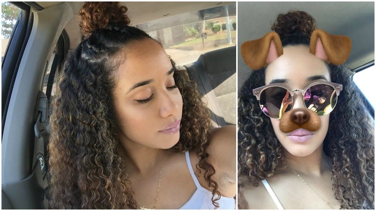 Most Recently Released Braided Hairstyles On Curly Hair In Braided Bun Hairstyle For Curly Hair – Youtube (View 1 of 15)