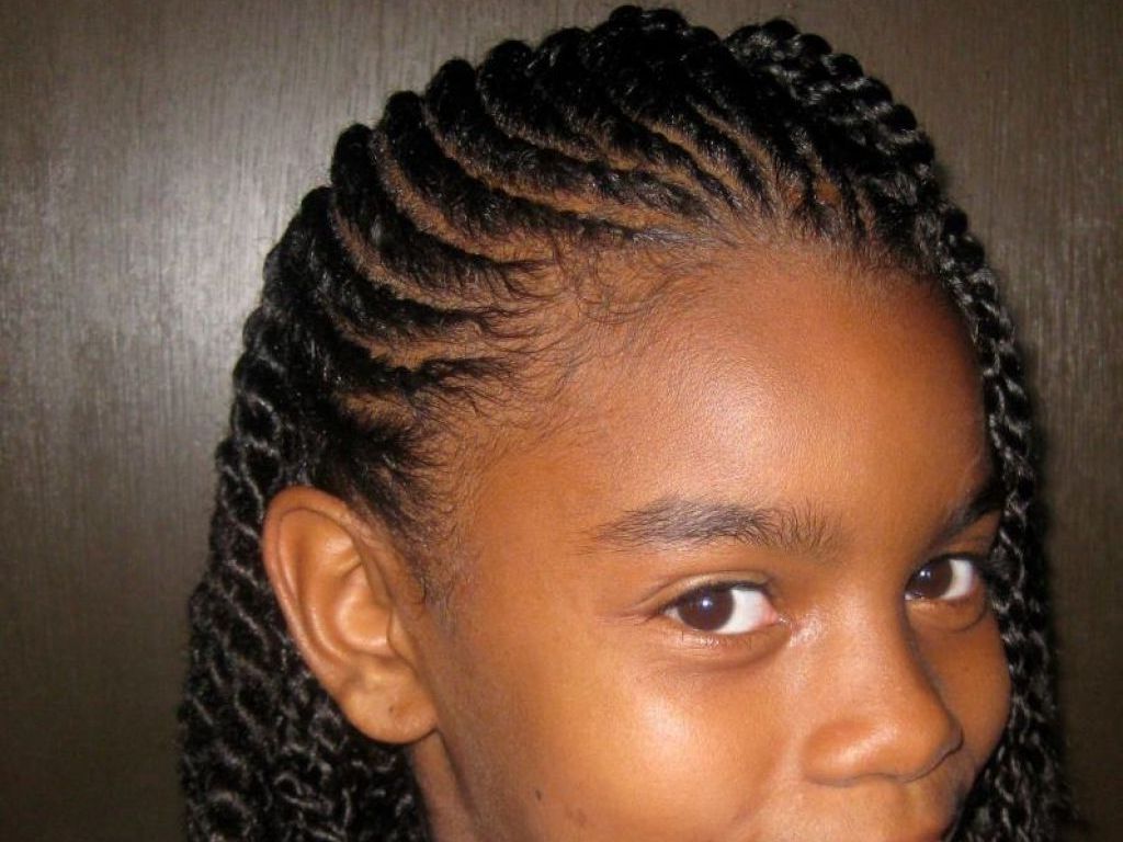 Most Up To Date Braided Hairstyles For African American Hair Within 25 Cute Braids Hairstyles For Black Girls+pictures (View 1 of 15)