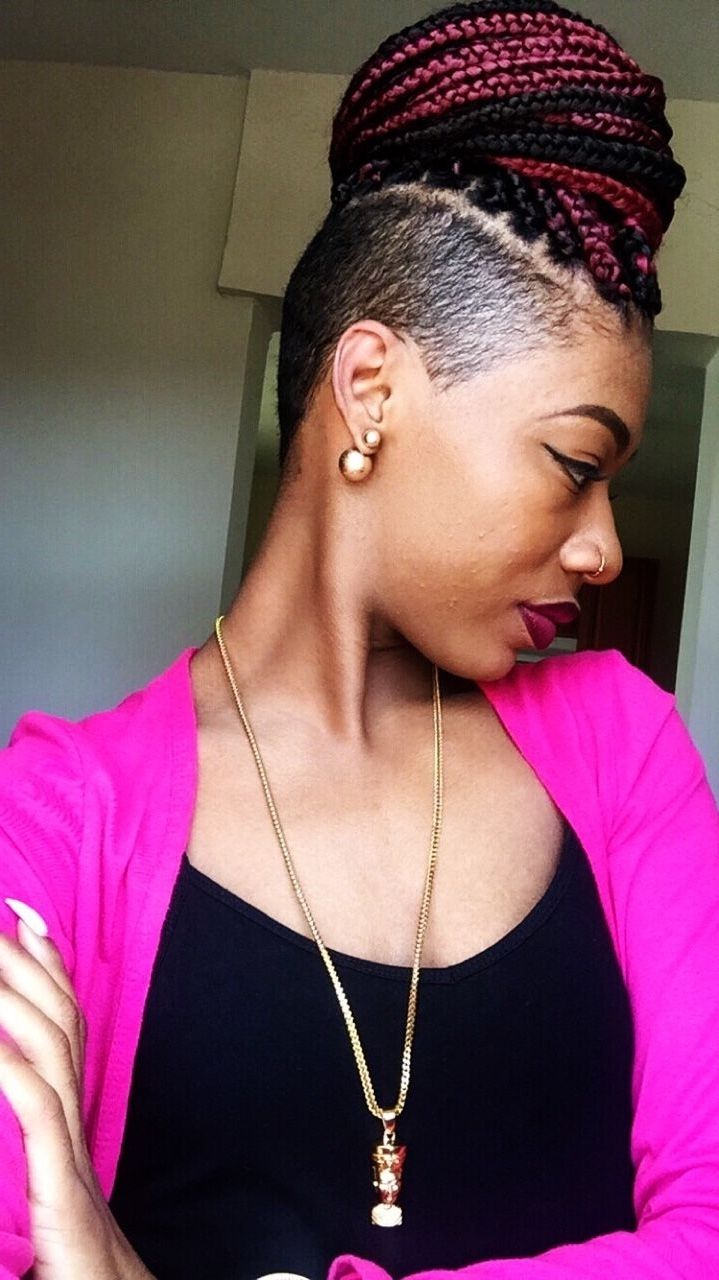 Natural Hair Intended For Latest Braided Hairstyles With Shaved Sides (View 2 of 15)