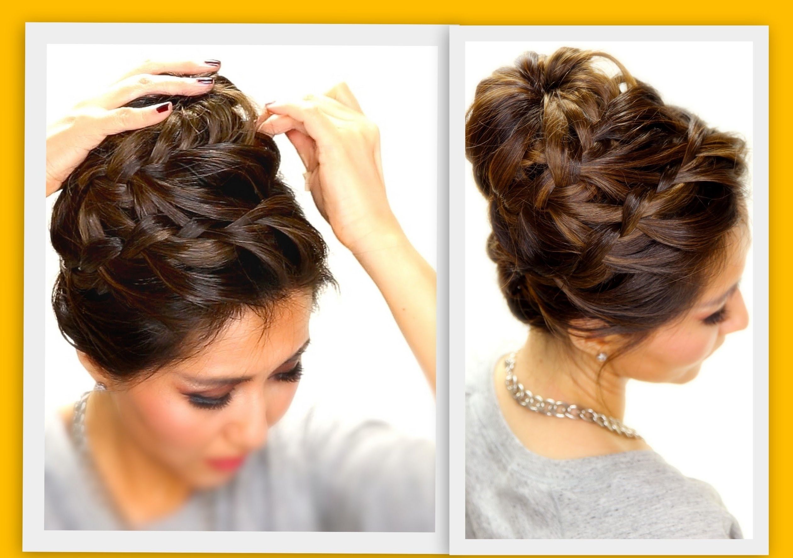 Newest Braid And Bun Hairstyles Within ☆ Epic Braid Bun (View 13 of 15)