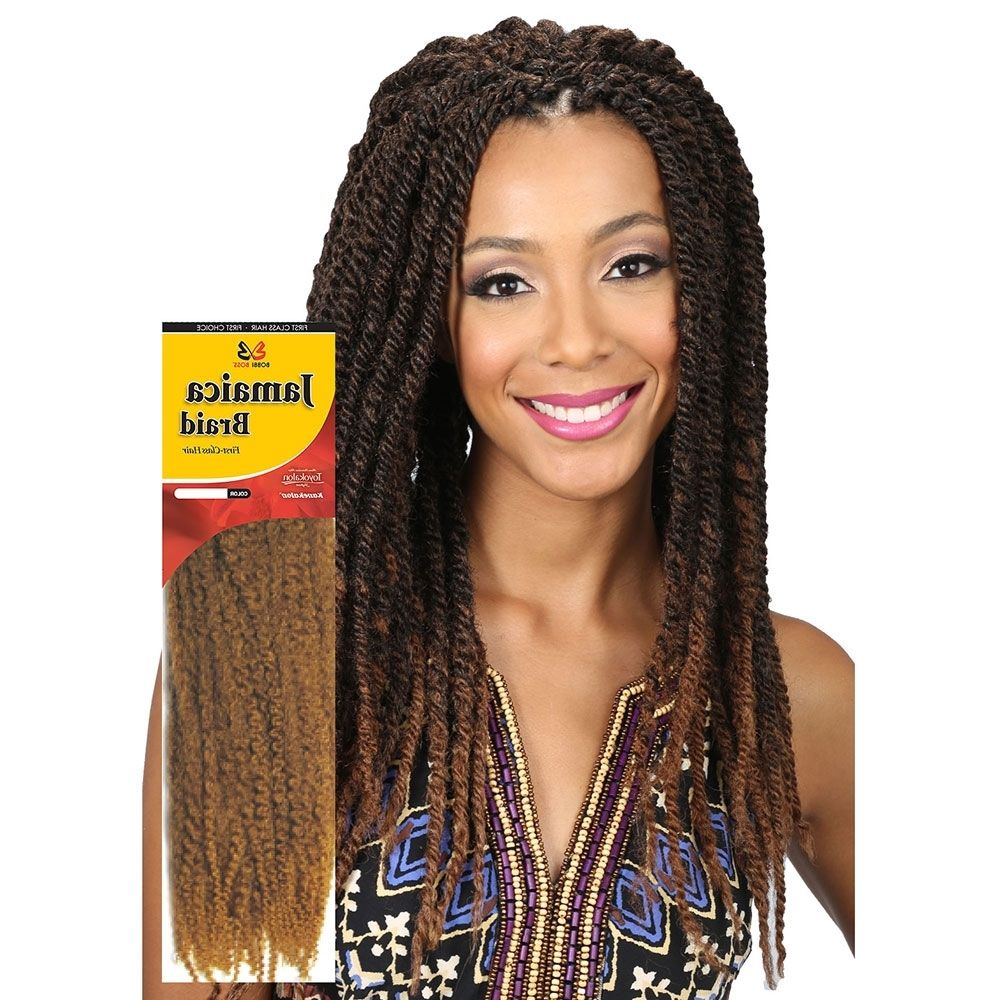 Popular Jamaican Braided Hairstyles With Natural Hair Extensions : Human Hair Wigs : Kinky Twist : Weaving (View 1 of 15)