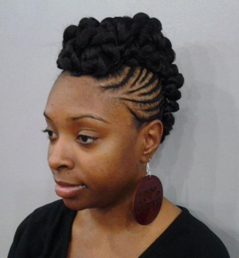 Preferred Braided Up Hairstyles For Black Hair Regarding Braid Updo Hairstyles Braids Hairstyles Black Women Black Hairstyles (View 6 of 15)