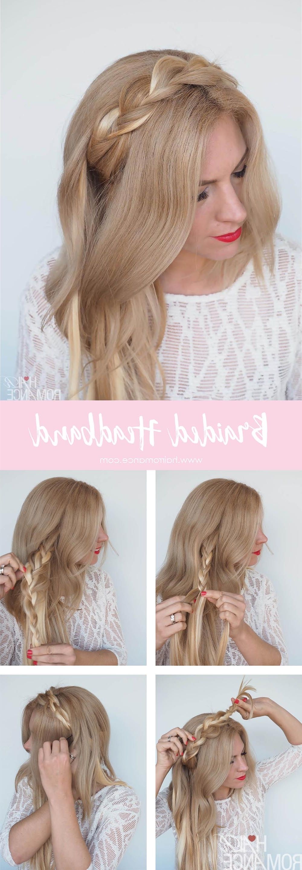Preferred Headband Braided Hairstyles With Regard To Braided Headband Hairstyle Tutorial – Hair Romance (View 4 of 15)