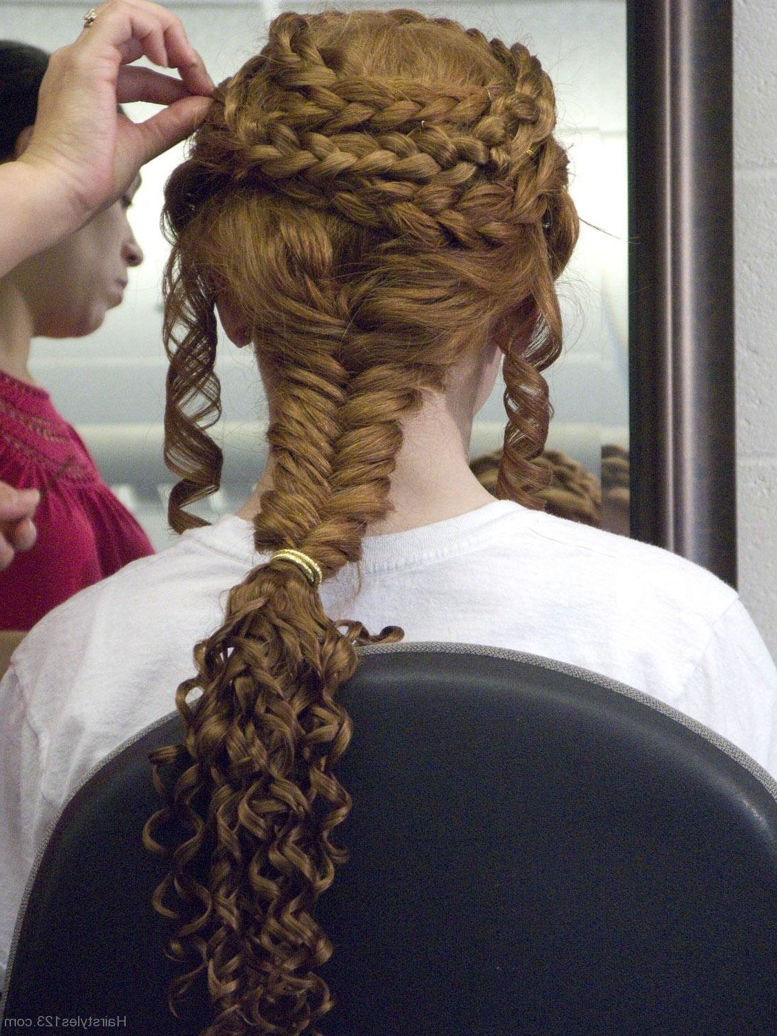 Quinceanera Braided Hairstyle With Well Liked Braided Quinceaneras Hairstyles (View 3 of 15)