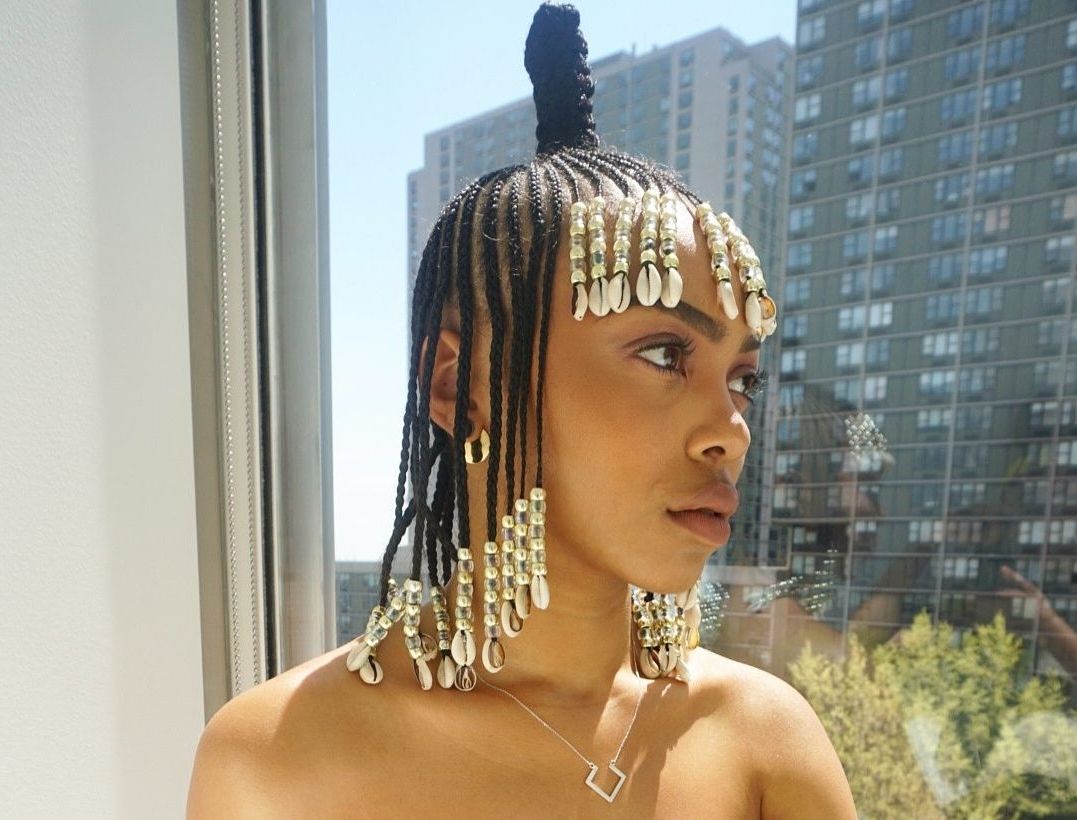 This Embellished Fulani Inspired Braided Hairstyle Is Taking Over Throughout Latest Braid Rave Hairstyles (View 14 of 15)