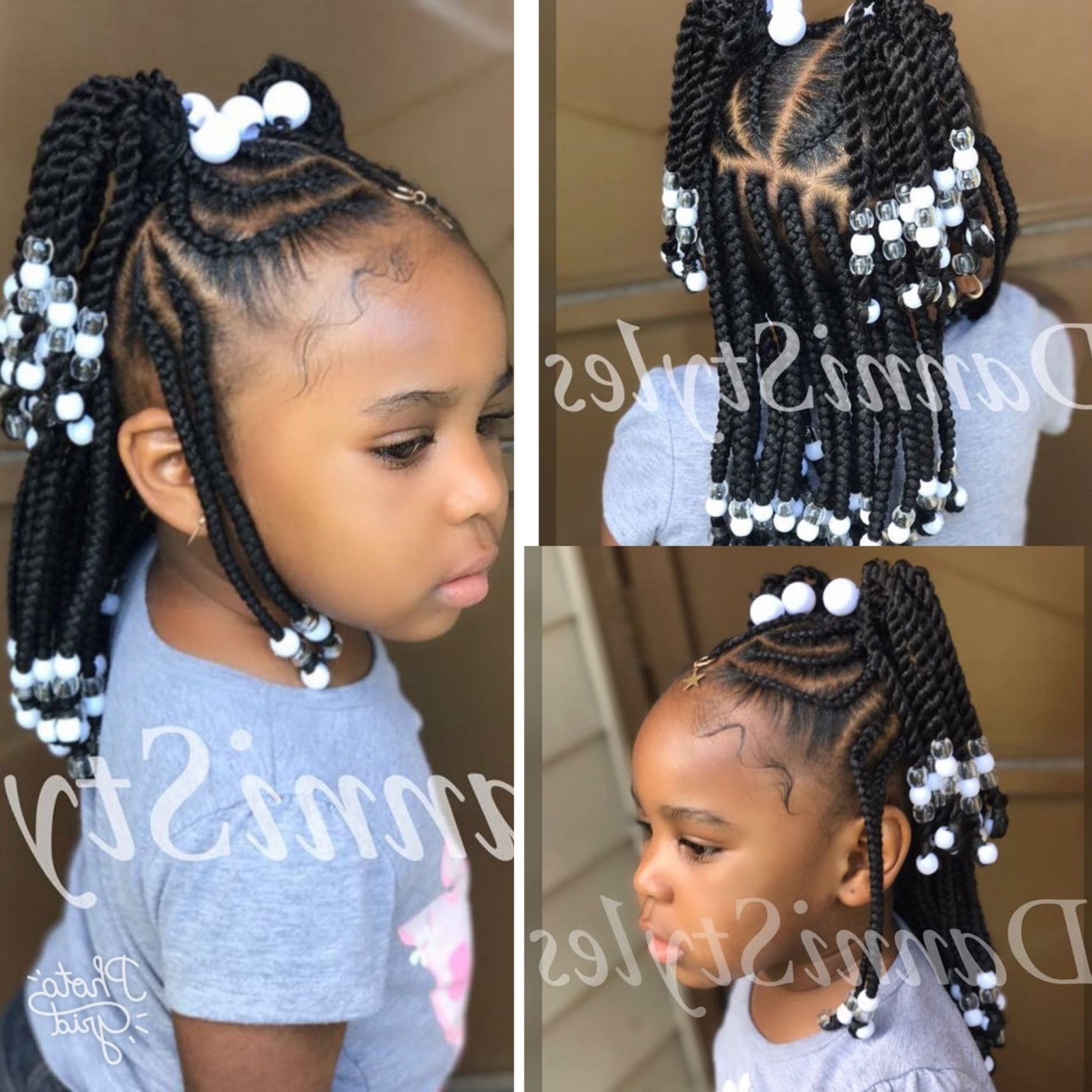 Toddler Braided Hairstyles With Beads Top Nice Neat Little Simple Of Intended For Trendy Braided Hairstyles With Beads (View 8 of 15)