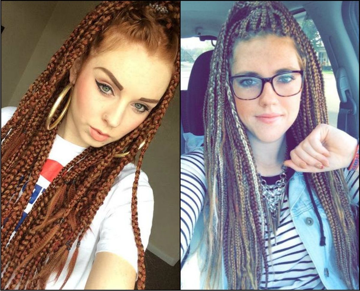 Trendy White Braided Hairstyles For Box Braided Hairstyles For Teens White Girl Box Braids Hairstyles To (View 14 of 15)
