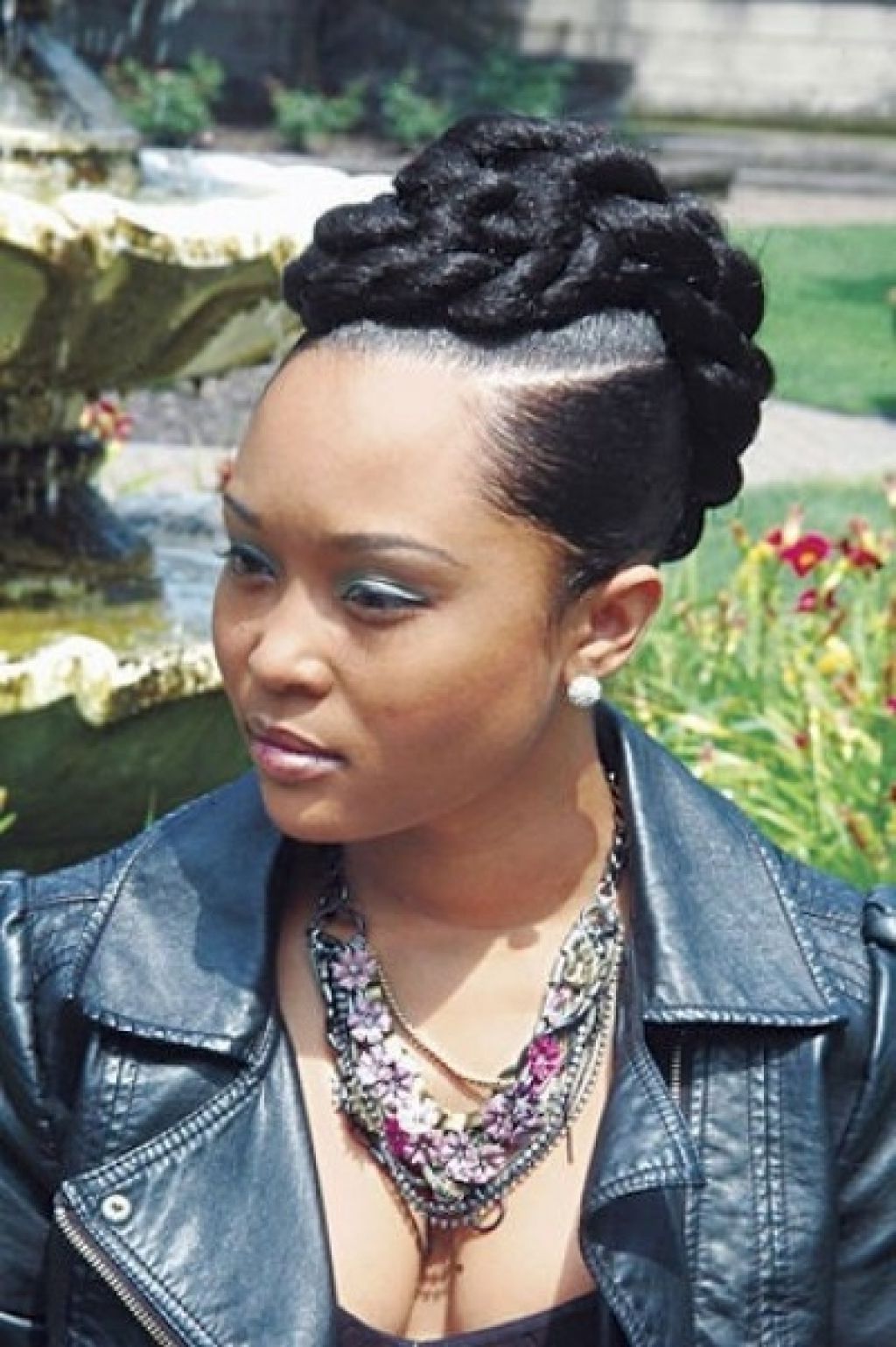 Updo Inside Favorite Black Updo Braided Hairstyles (View 10 of 15)