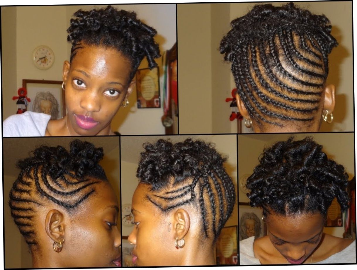 19+ Best Cornrow Hairstyles For Short Natural Hair 2018 For Most Recent Cornrows Short Hairstyles (View 7 of 15)