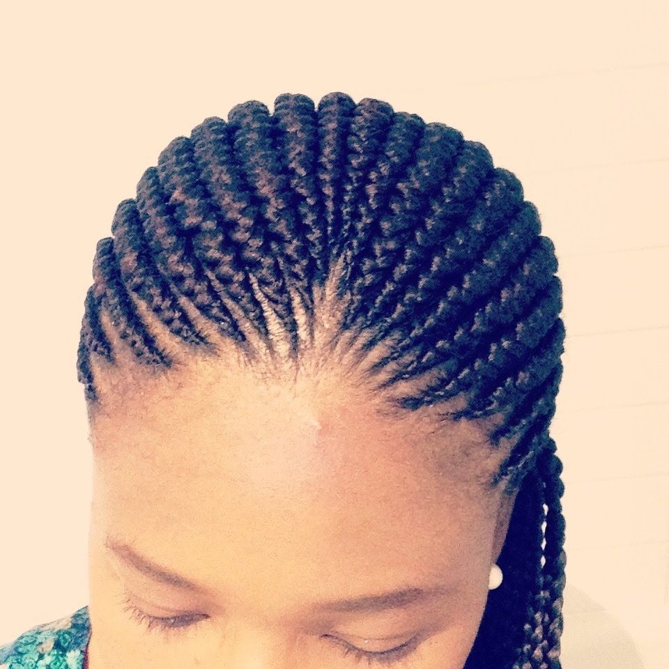 2017 Carrot Cornrows Hairstyles Pertaining To Ghana Braiding Live Demo! (fishtail,pencil,carrot Braids) Before And (View 4 of 15)