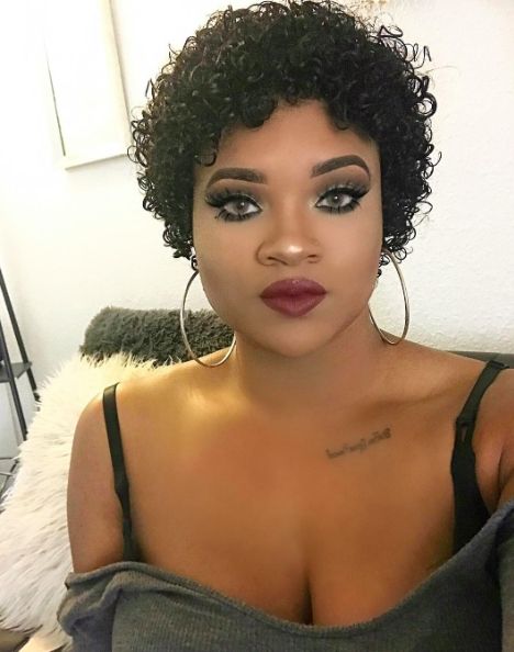 2017 Short Black Hairstyles For Curly Hair Inside 30 Short Curly Hairstyles For Black Women (View 5 of 15)