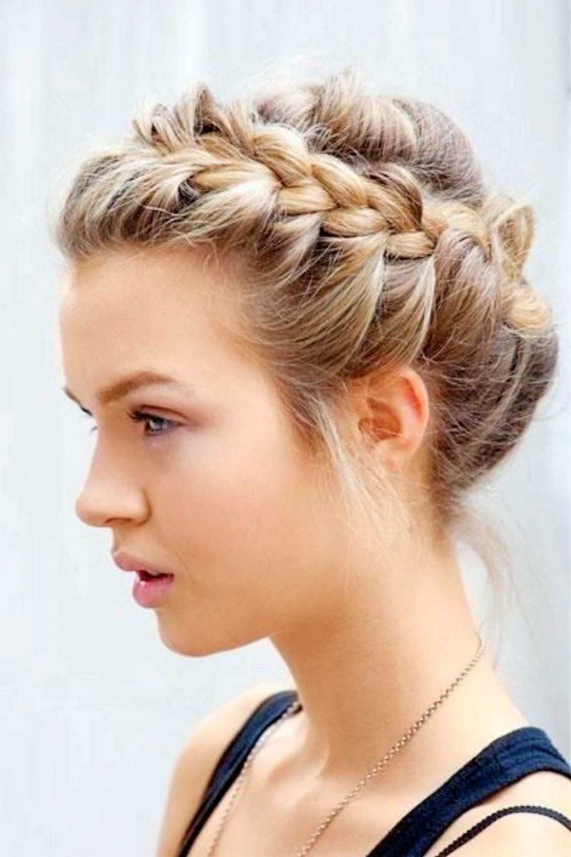 2017 Unique Braided Up Do Hairstyles Inside 10 Unique Braid Ideas For Short Hair (View 12 of 15)