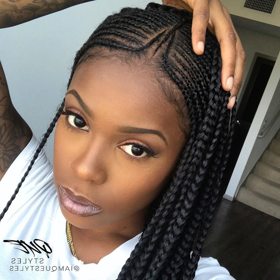 2018 Cleopatra Style Natural Braids With Beads Throughout Questyles Book Your Appointment Today (View 3 of 15)