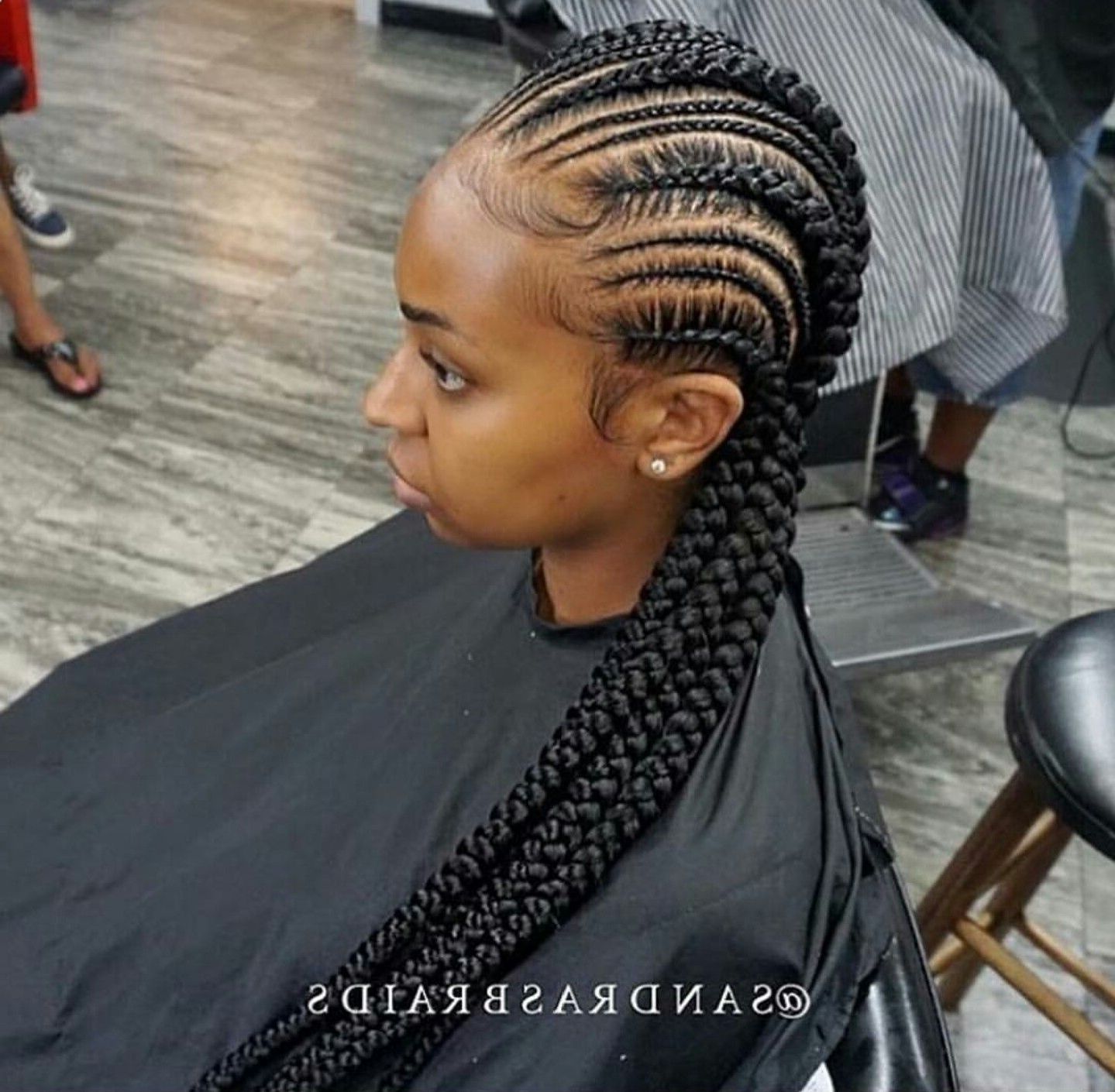2018 Cornrows Hairstyles For Small Heads In Small And Big Cornrows (View 4 of 15)