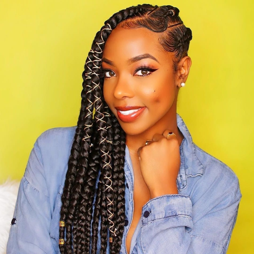 50 Instagram Approved Protective Hairstyles To Try Immediately Regarding Fashionable Cornrows Hairstyles To The Side (View 1 of 15)