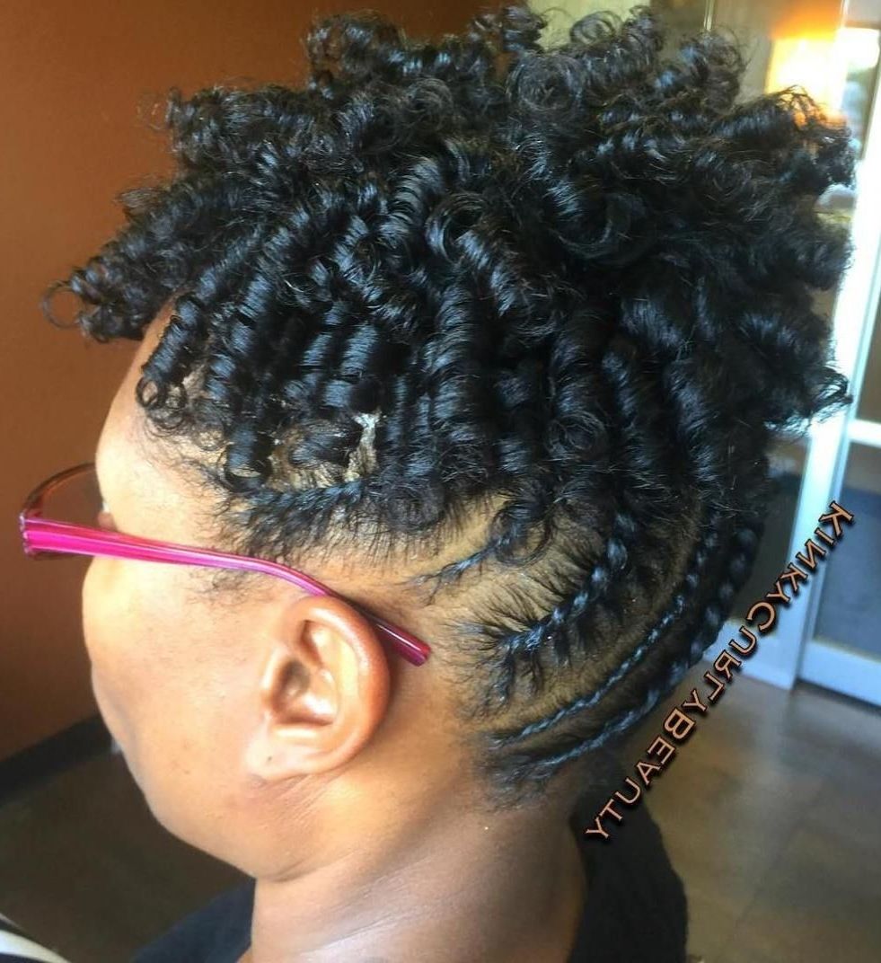 50 Updo Hairstyles For Black Women Ranging From Elegant To Eccentric With Regard To Recent Reverse Flat Twists Hairstyles (View 5 of 15)