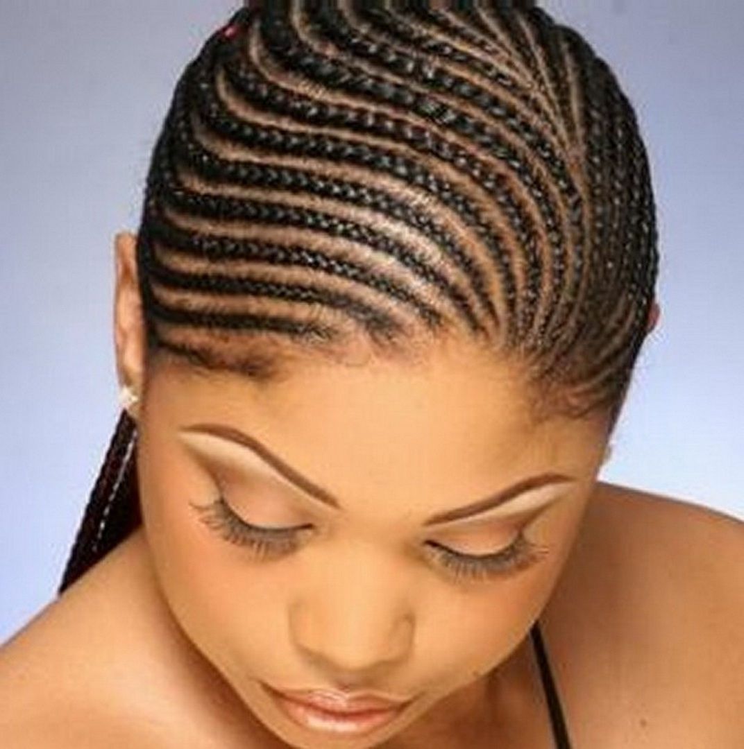 African Cornrow Braid Hairstyles In Newest Cornrow Updo Braid Hairstyles (View 10 of 15)
