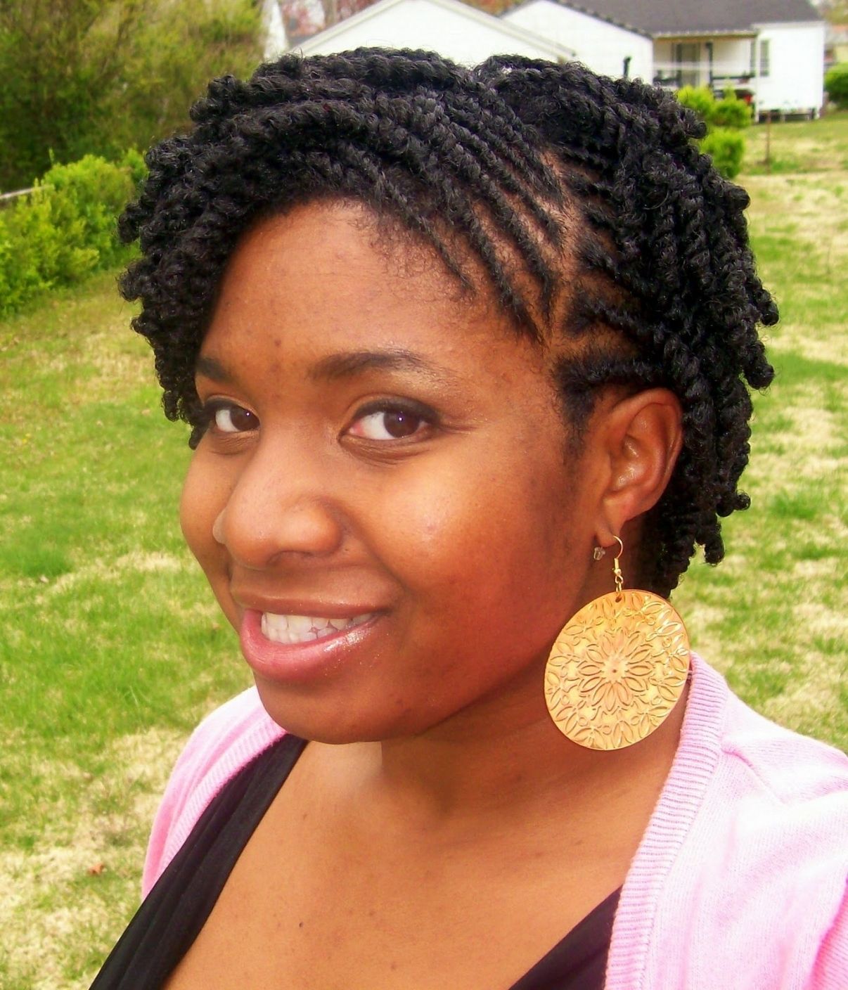 Agreeable Natural Hairstyles Braids And Twists In Natural Hair Twist Regarding Most Current Natural Cornrows And Twist Hairstyles (View 8 of 15)