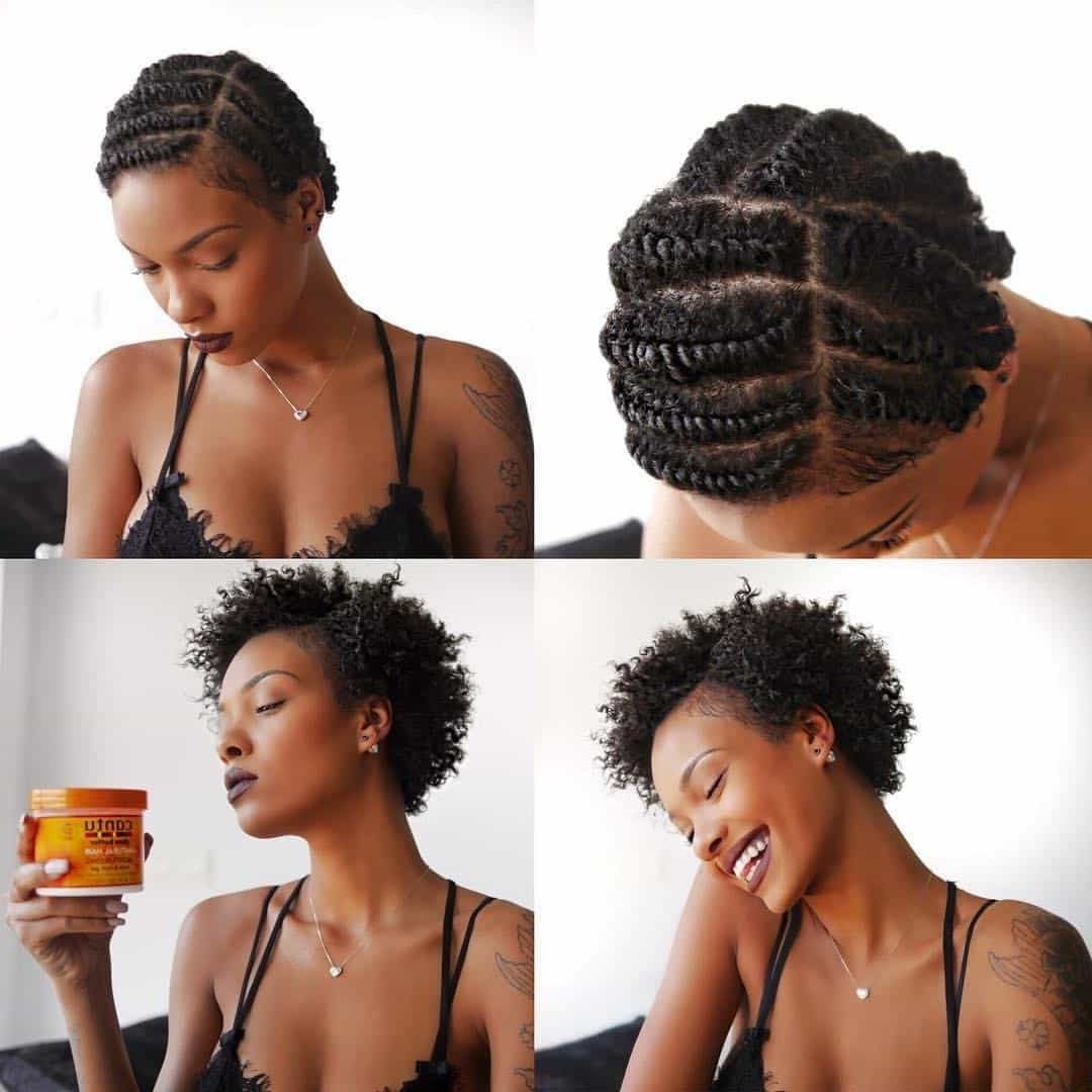 Best And Newest Cornrows Short Hairstyles In Short Hairstyles Instagram – Short And Cuts Hairstyles (View 6 of 15)