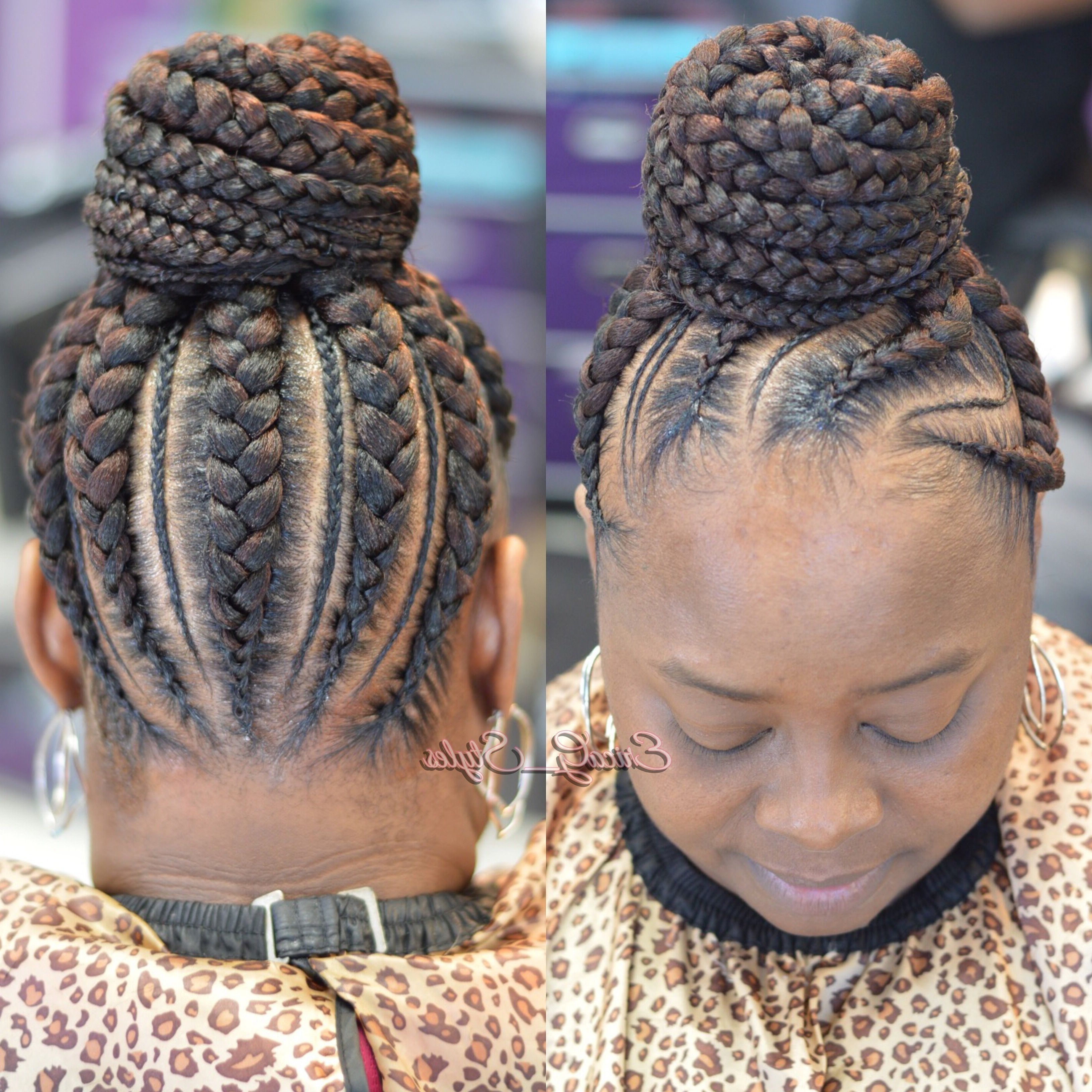 Best Ideas Of French Braid Hairstyles Black Hair Wonderful Pin Regarding Famous French Braid Hairstyles For Black Hair (View 13 of 15)